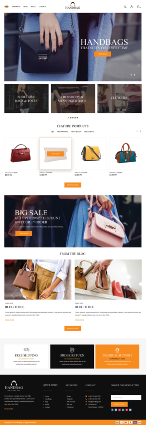 Design an Elegant Handbag Brand website | Web-Design von bdesigner9