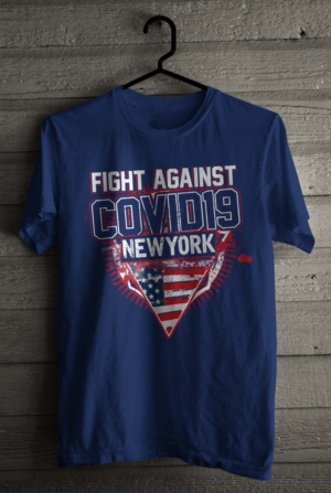 New York bekämpft den Corona Virus | T-Shirt-Design von SATHIRA
