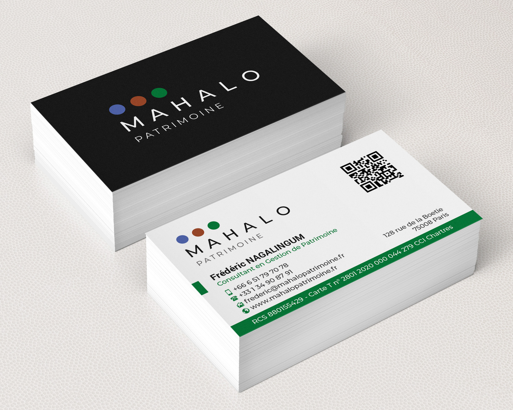 Business Card Design by R.design for MAHALO PATRIMOINE | Design #24395864