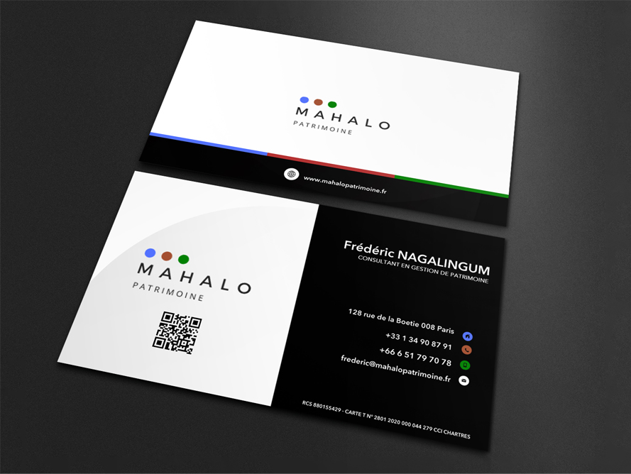 Business Card Design by Bear Studio for MAHALO PATRIMOINE | Design #24396181