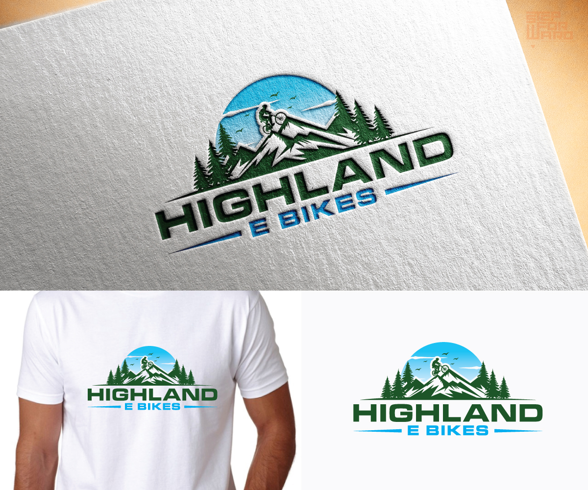 Logo Design by step forward 2 for Highland E Bikes | Design #24401827