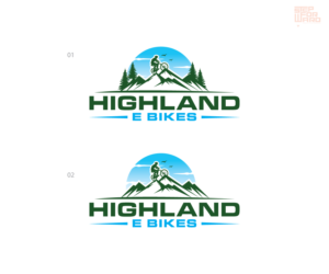 Logo Design by step forward 2 for Highland E Bikes | Design: #24401991