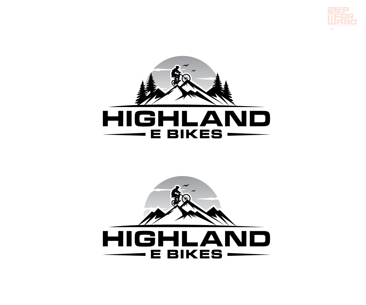 Logo Design by step forward 2 for Highland E Bikes | Design #24403306
