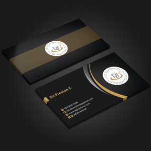 Looking for an amazing business card for a thriving DJ business | Business Card Design by Uttom 2