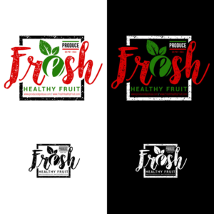 Healthy Lifestyle, Fresh, Juicy, Delicious, Immune System Happy,  | Logo Design by Rii