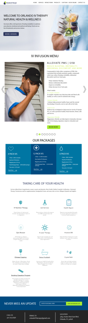 Orlando IV Therapy - Natural Health & Wellness Center | Web Design by AnneWanjiku