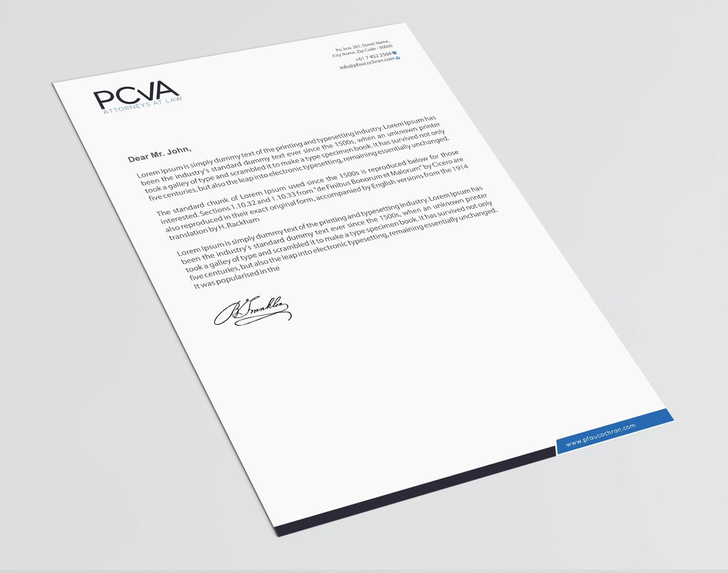 Letterhead Design by Infinitive Technology for this project | Design #24404992