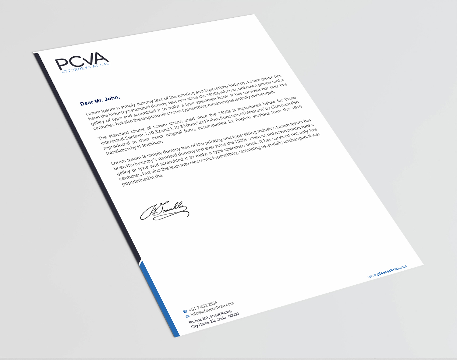 Letterhead Design by Infinitive Technology for this project | Design #24405018