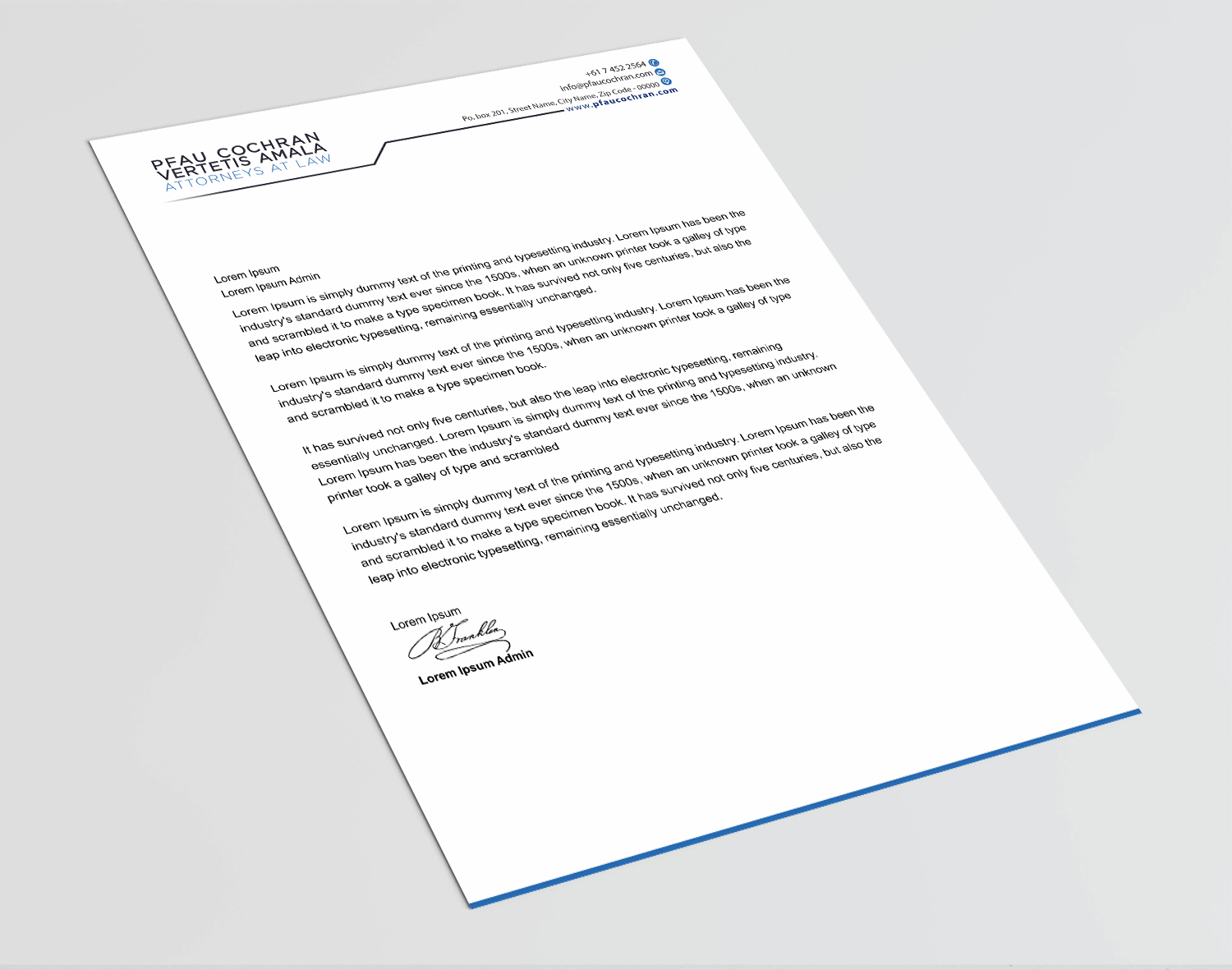 Letterhead Design by Infinitive Technology for this project | Design #24405021