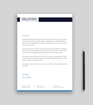 Letterhead Design by Musa. A for this project | Design: #24401231