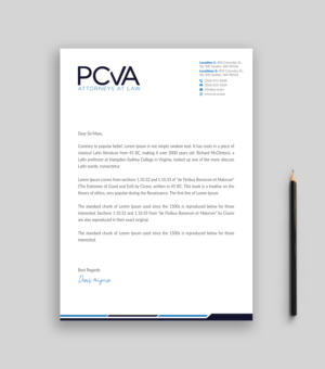 Letterhead Design by Musa. A for this project | Design: #24401246