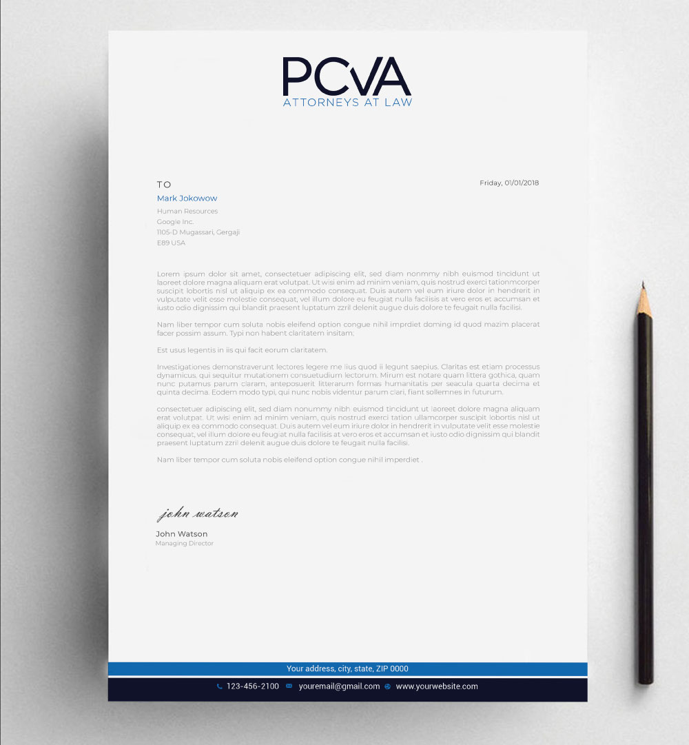 Letterhead Design by Imagine design000 for this project | Design #24399977