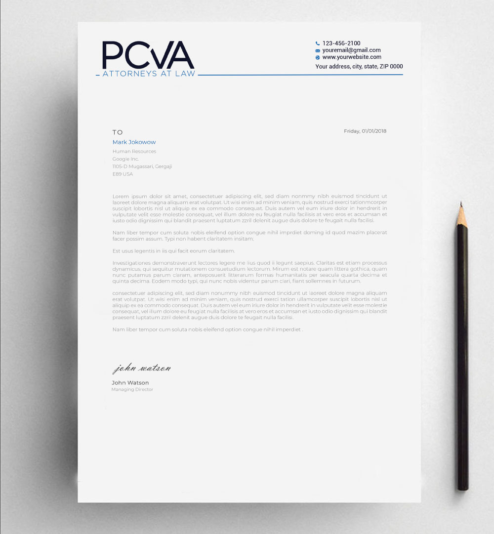 Letterhead Design by Imagine design000 for this project | Design #24399979