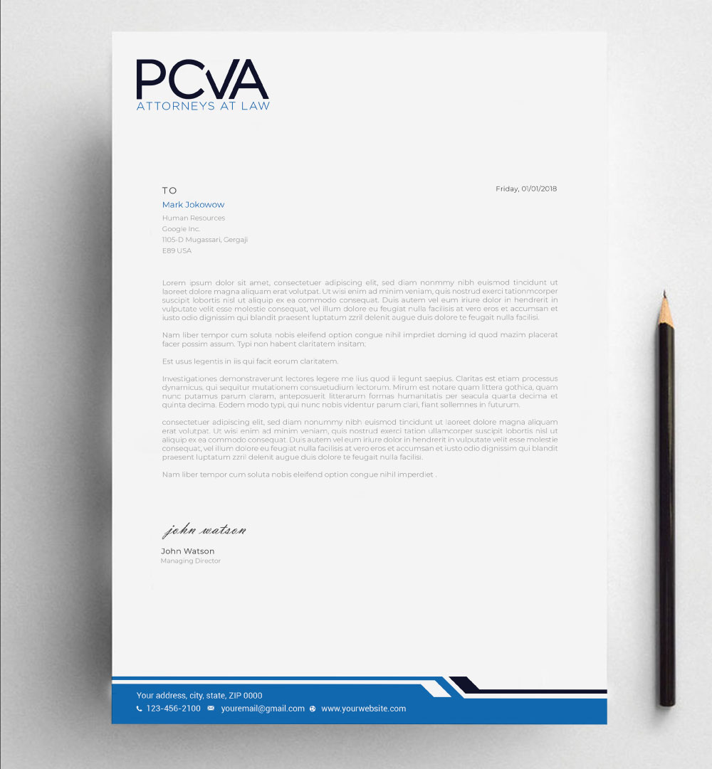 Letterhead Design by Imagine design000 for this project | Design #24399980