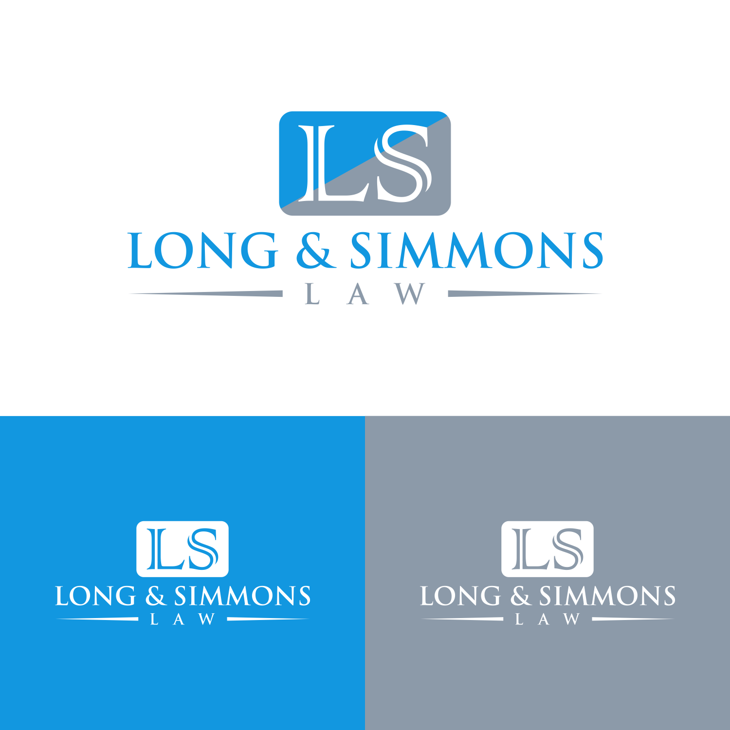 Logo Design by saher khan 2 for Long & Simmons Law | Design #24479998