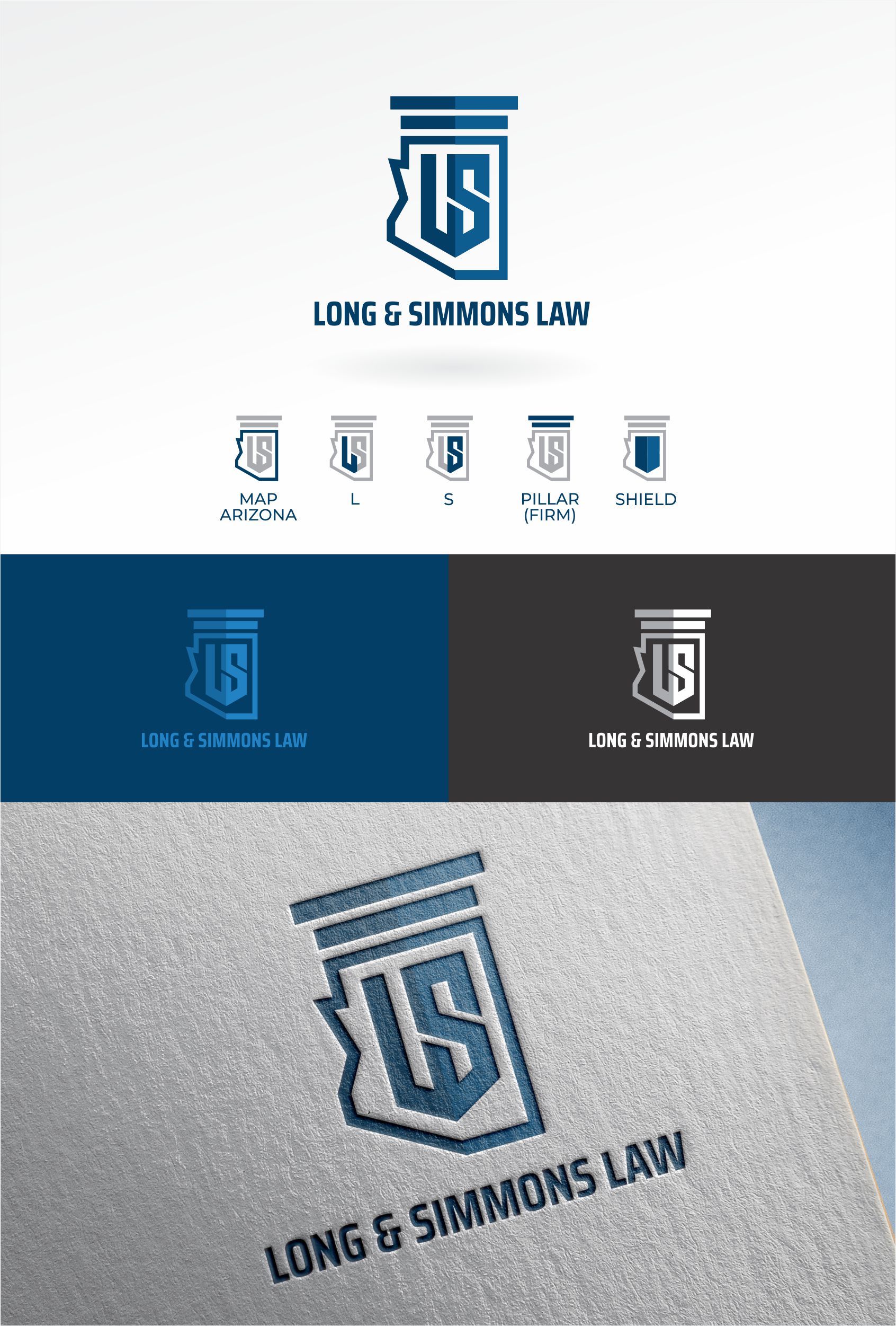 Logo Design by Jeff_Riadi for Long & Simmons Law | Design #24411307