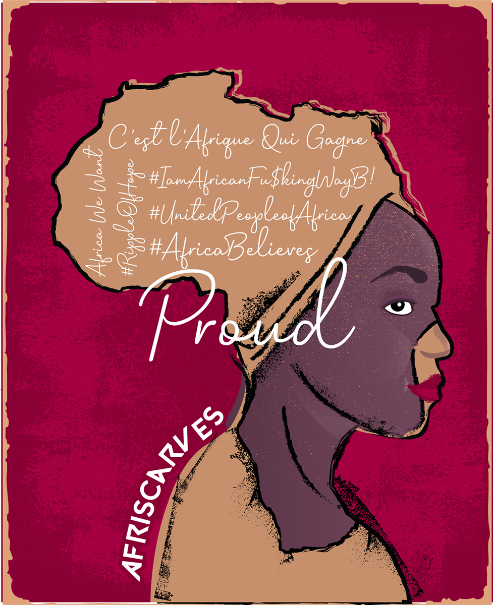 T-shirt Design by jas valencia for AfriScarves LLC | Design #24454504