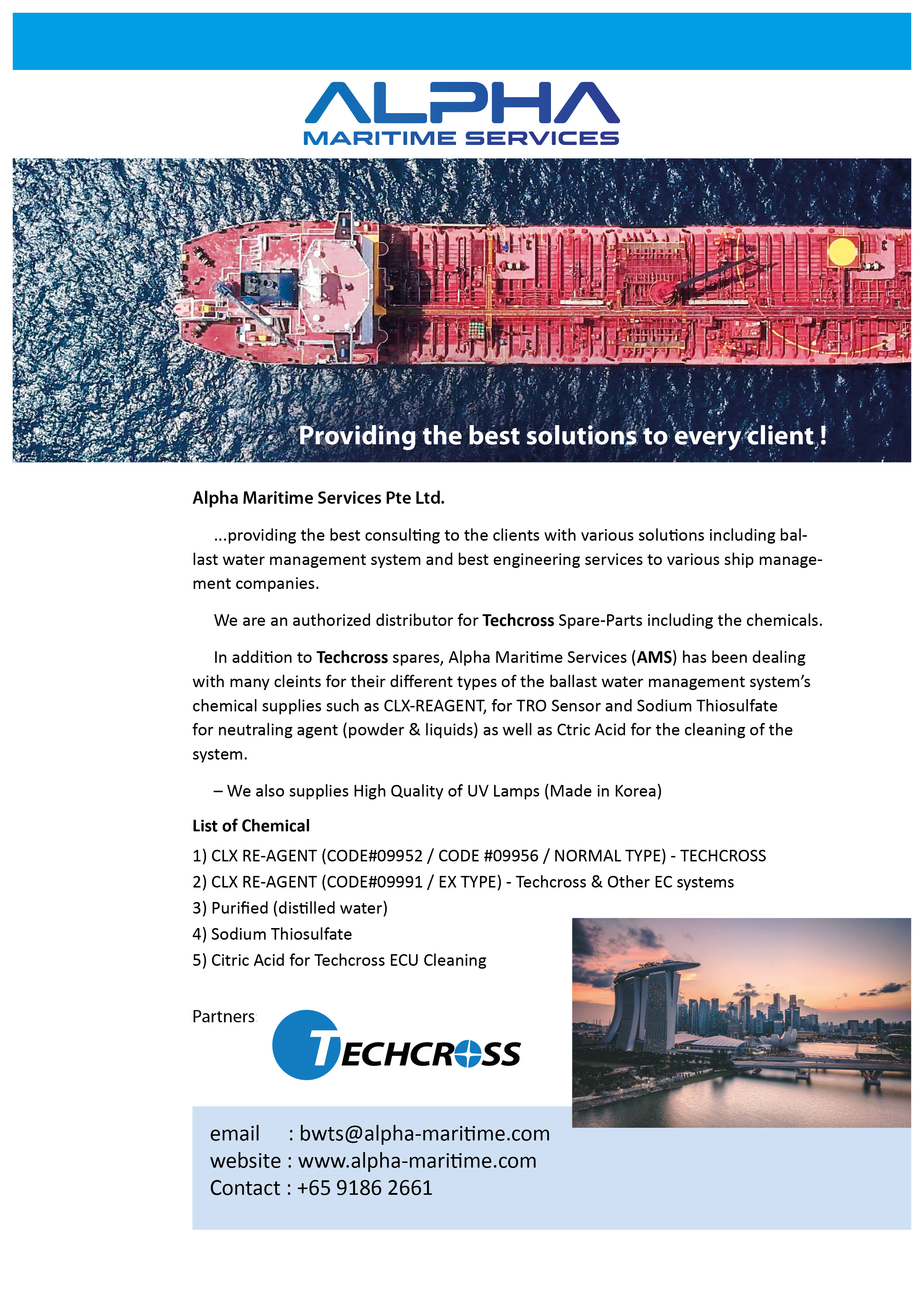 Flyer Design by Chandra for Alpha Maritime Services | Design #24408498