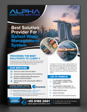 Flyer-Design von SAI DESIGNS für Alpha Maritime Services | Design: #24412256