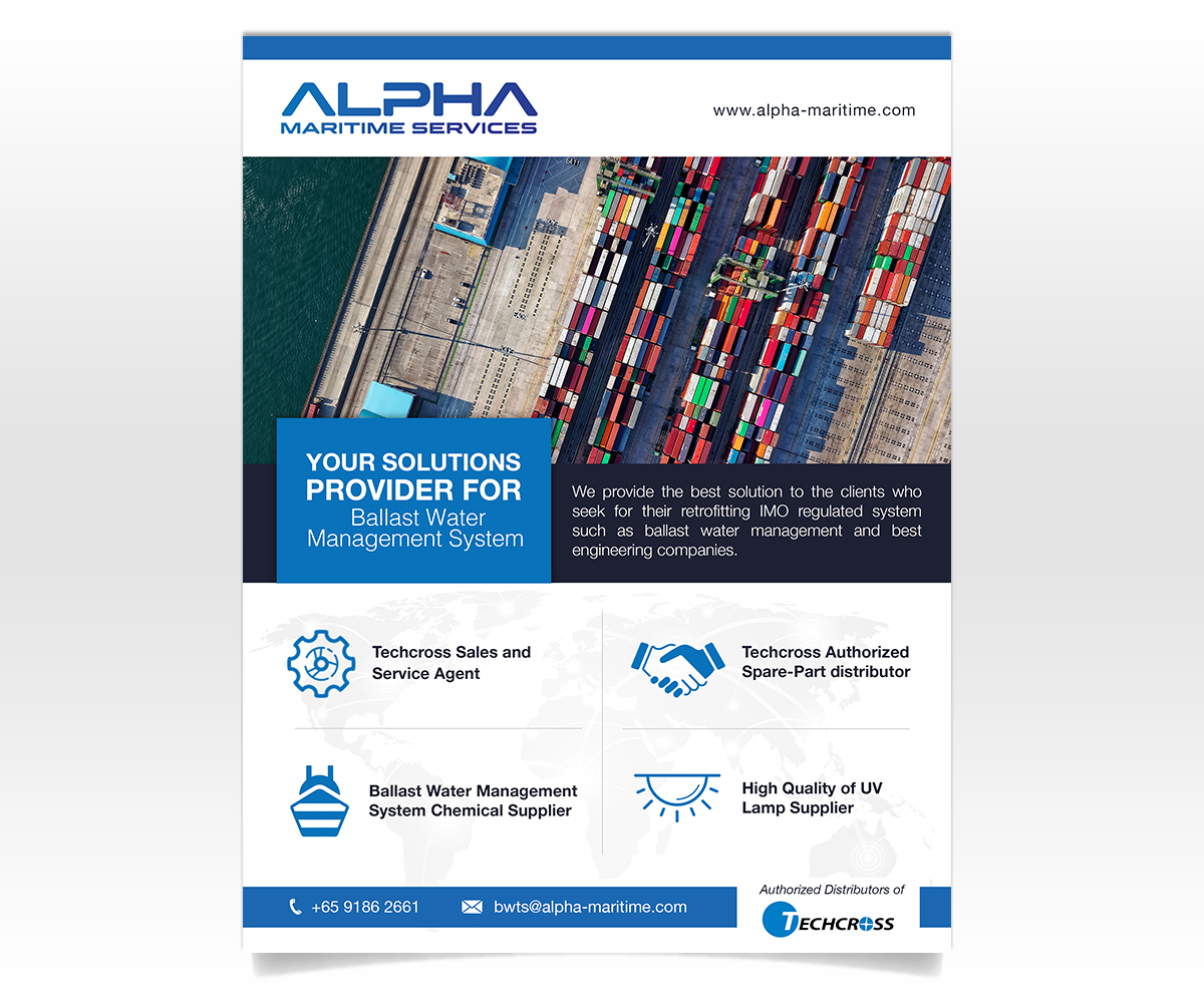 Flyer Design by Luniere Designs for Alpha Maritime Services | Design #24412511