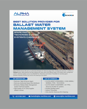 Flyer Design by Fine Graphics House for Alpha Maritime Services | Design: #24409434