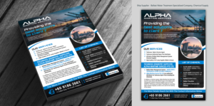 Flyer-Design von ARTOGRAPHY für Alpha Maritime Services | Design: #24408707
