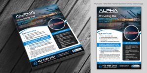 Flyer-Design von ARTOGRAPHY für Alpha Maritime Services | Design #24414871