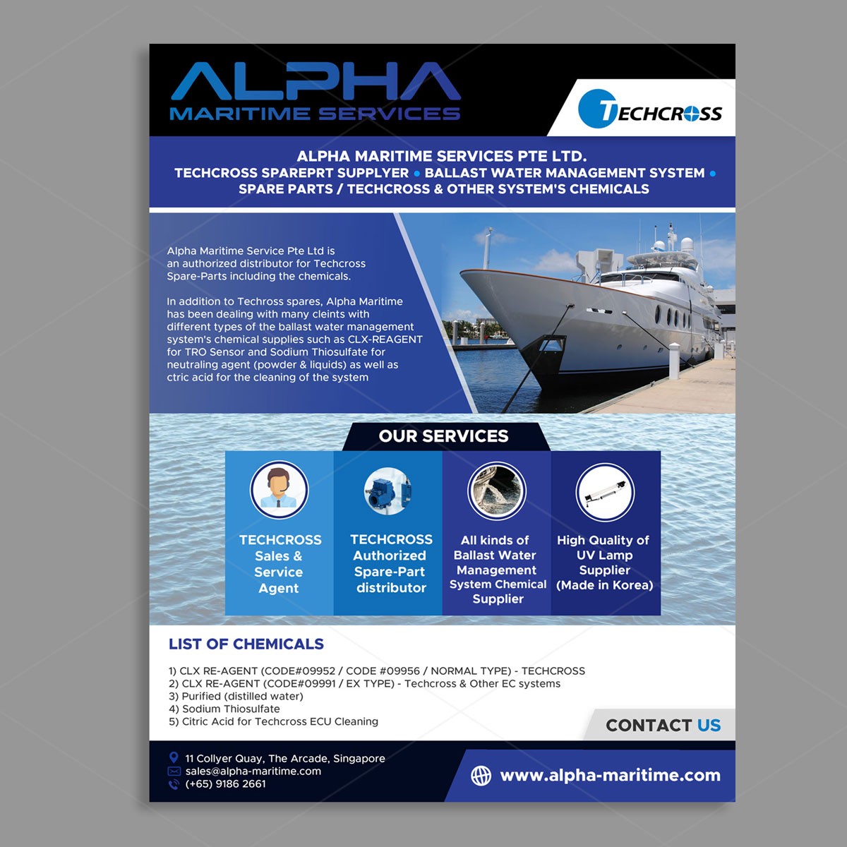 Flyer Design by DA. for Alpha Maritime Services | Design #24412016