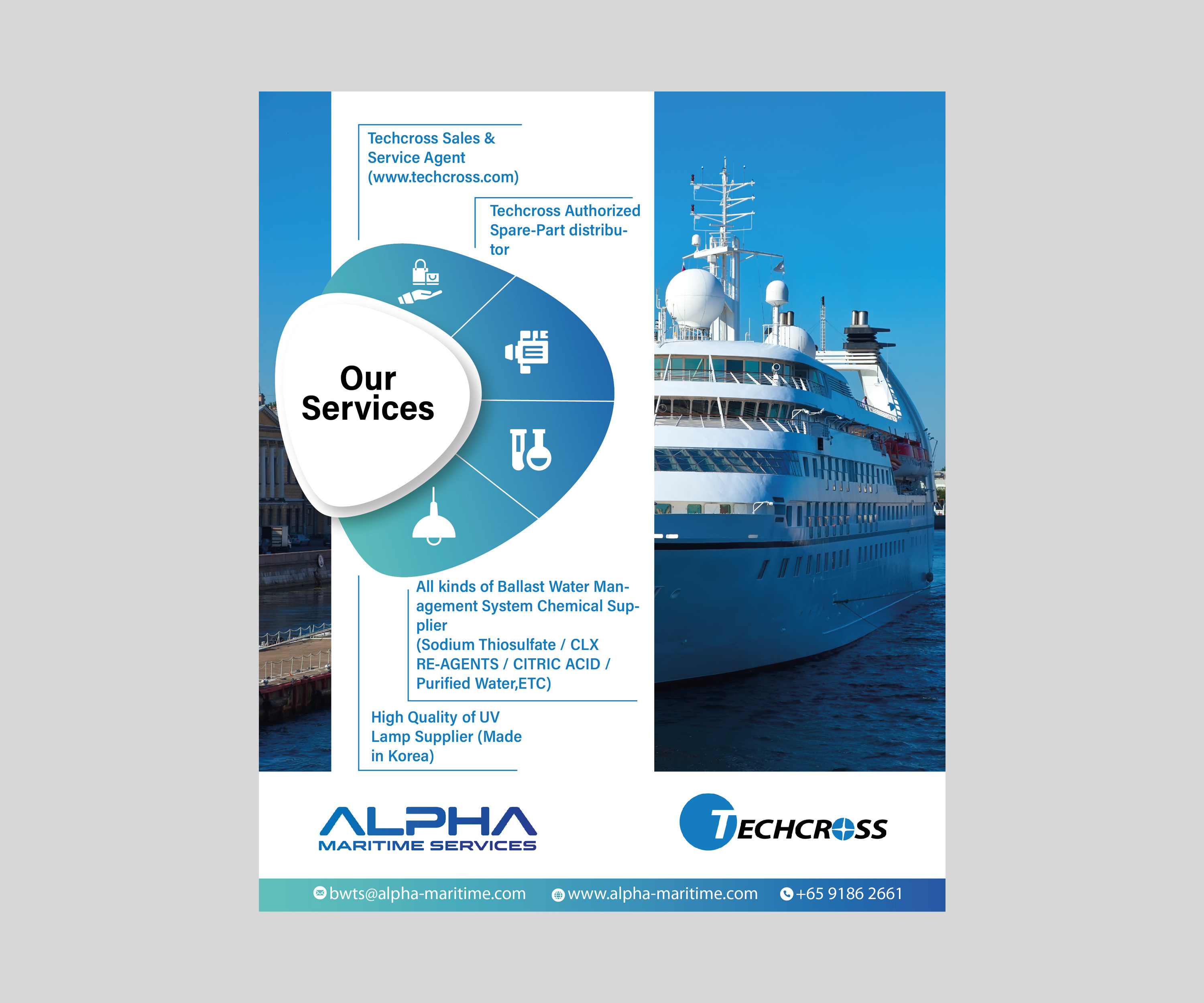 Flyer Design by Electra Films for Alpha Maritime Services | Design #24416810