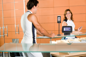 Kiosk and thermometer in a Spa | Grafik-Design von Tejas_G