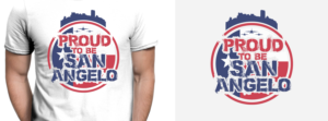Graphic T-Shirt Design for San Angelo Texas | Graphic Design by Rickyy