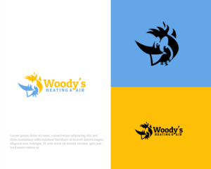 Diseño de Logo por ProXdsgn para Woody's Heating & Air Conditioning LLC | Diseño #24412608