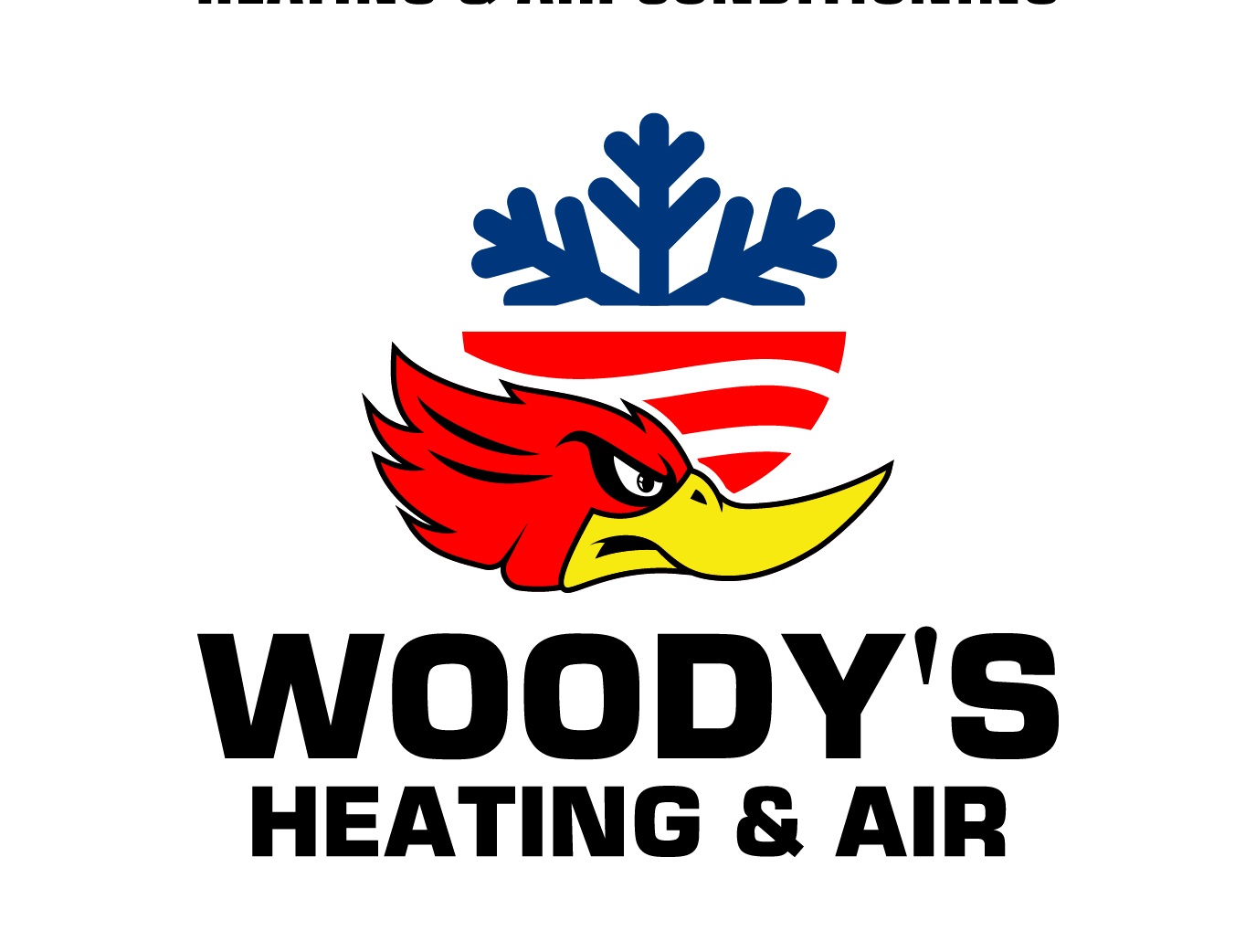 Diseño de Logo por emdeee para Woody's Heating & Air Conditioning LLC | Diseño #24411814