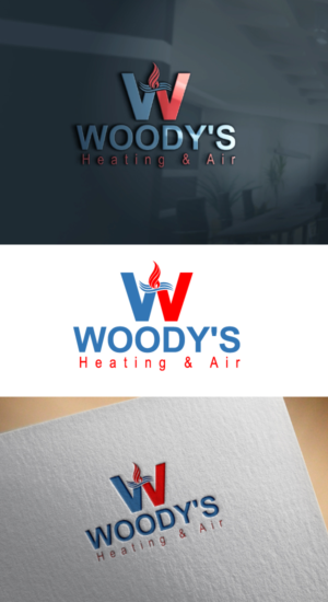 Diseño de Logo por expert pro para Woody's Heating & Air Conditioning LLC | Diseño: #24409702