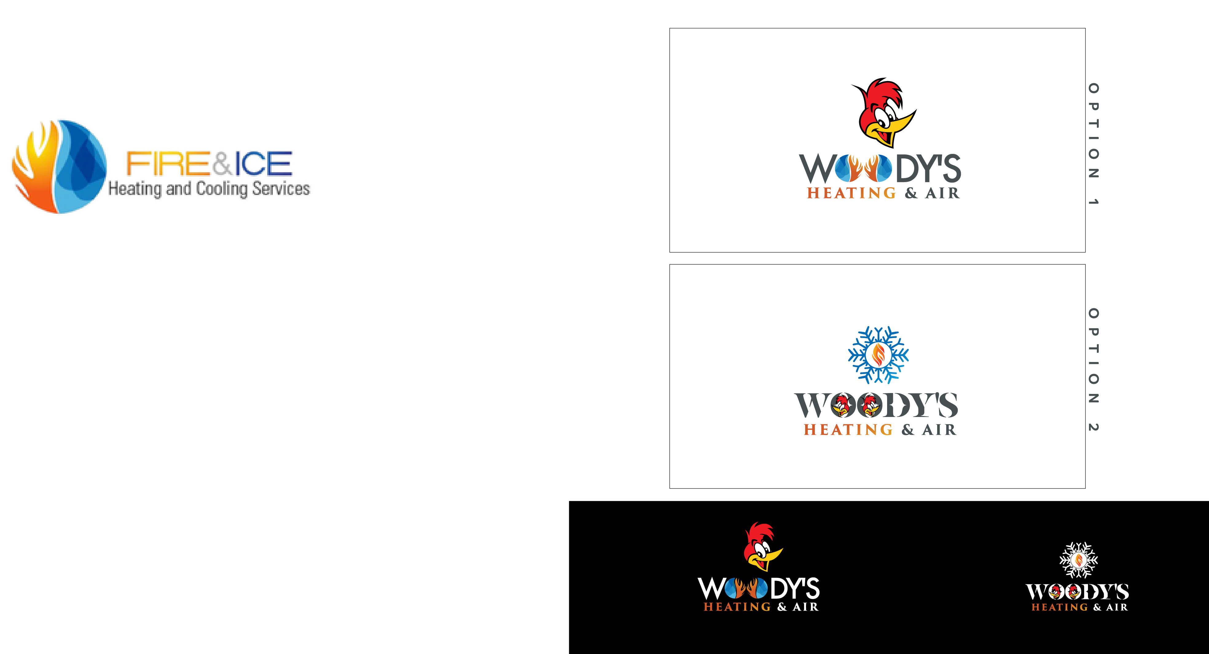 Logo Design by SelfMade Graphics for Woody's Heating & Air Conditioning LLC | Design #24418121