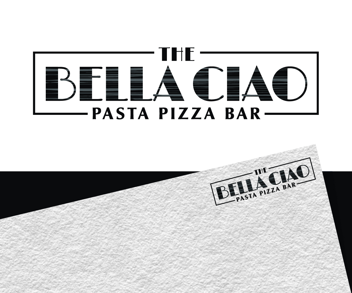 Playful, Personable Logo Design for The Bella Ciao Pasta Pizza Bar by