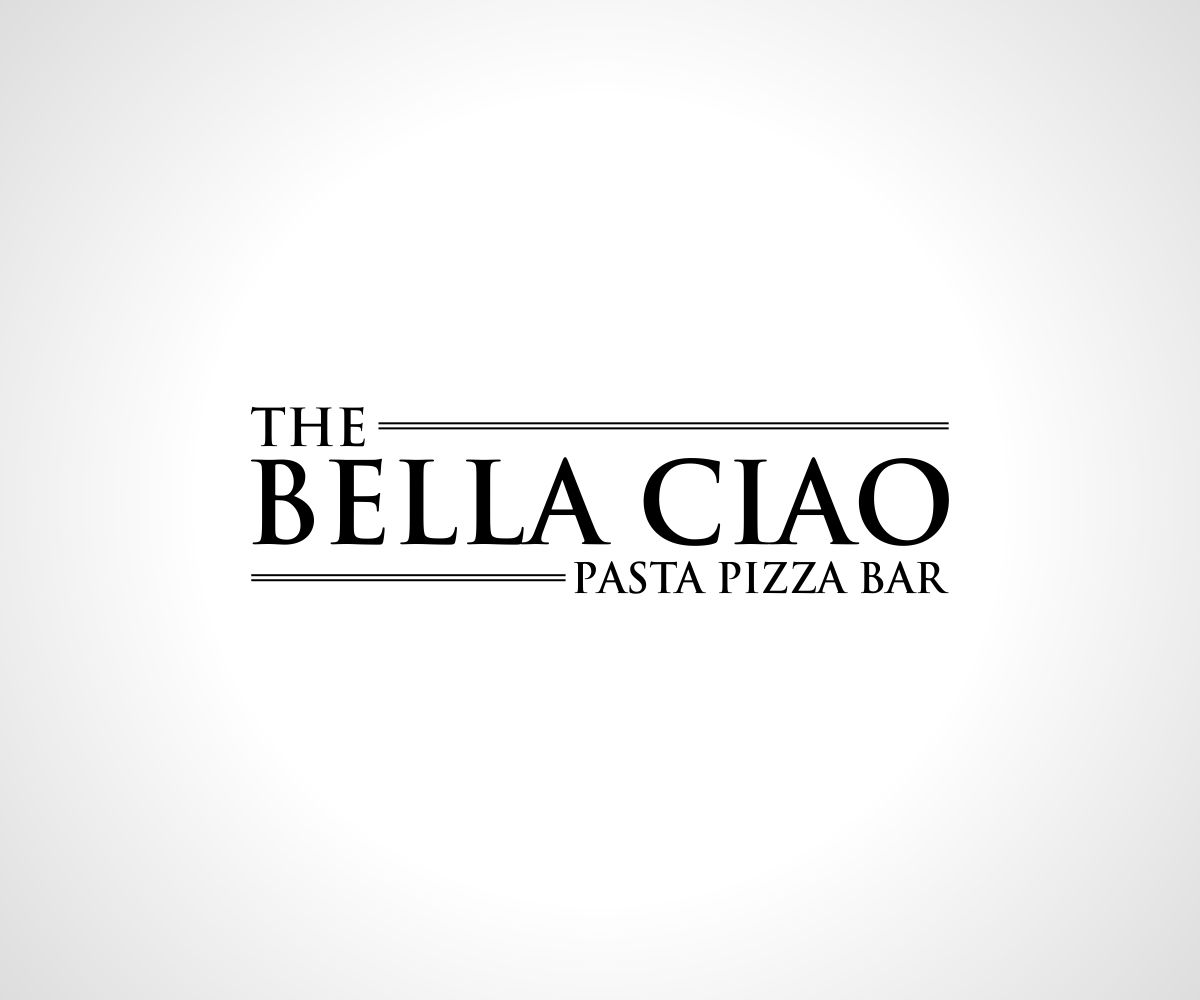 Playful, Personable Logo Design for The Bella Ciao Pasta Pizza Bar by
