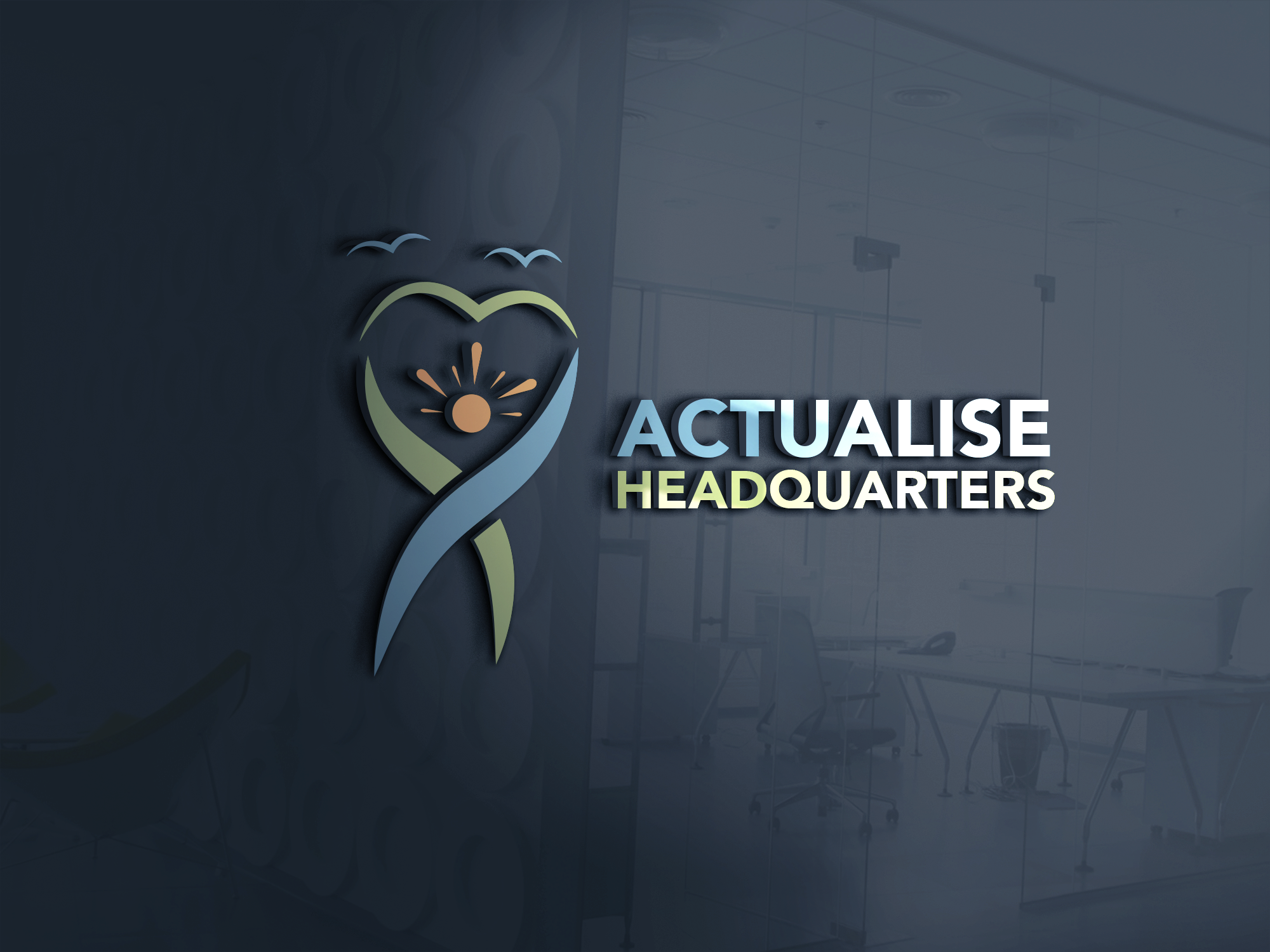 Logo Design by PenManSheep for Actualise Headquarters | Design #24417870