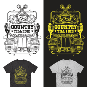 Country music apparel store looking for t-shirt design | T-Shirt-Design von cahayafatimah