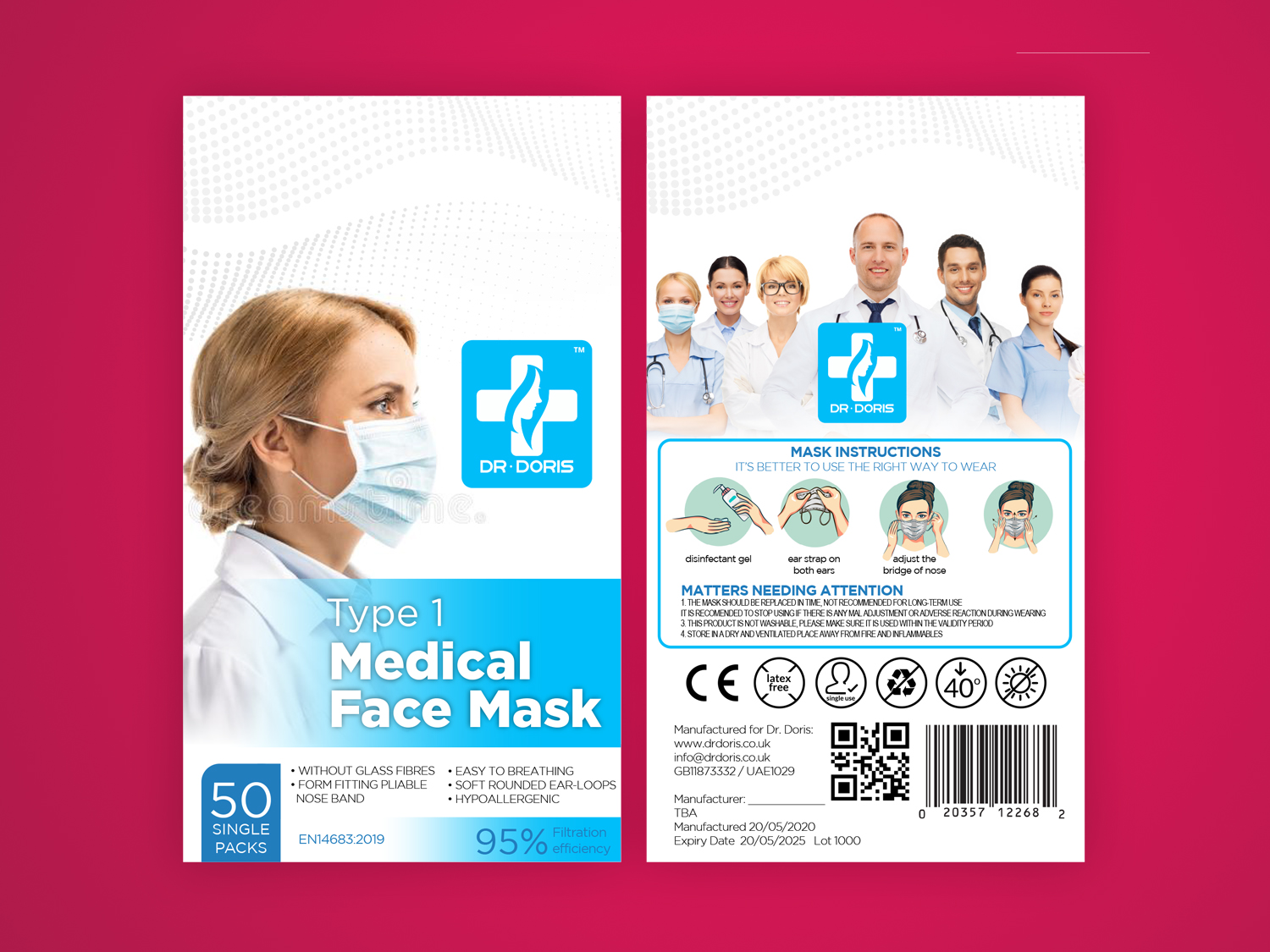 Serious, Modern, Medical Supply Packaging Design for a Company by Priyo