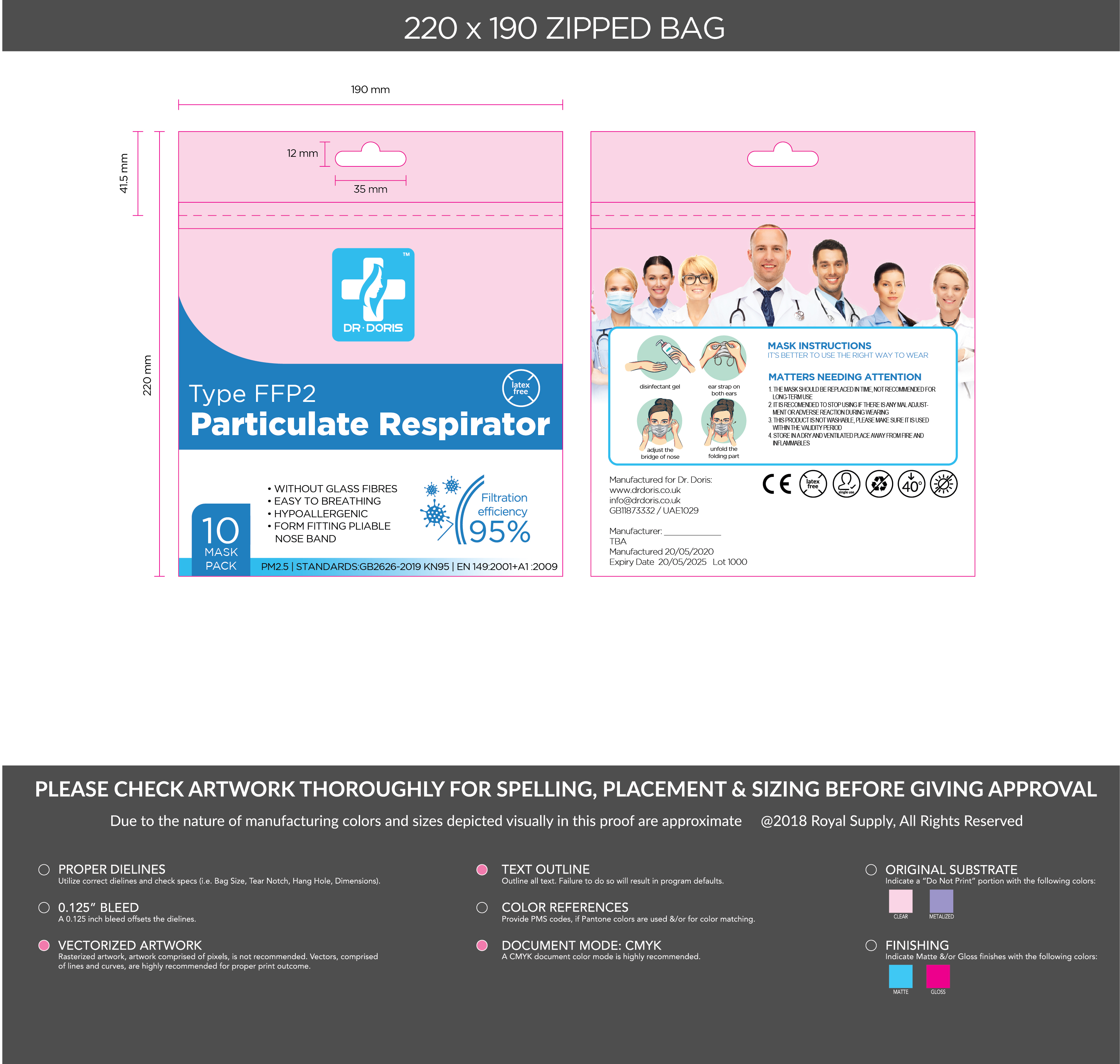 Serious, Modern, Medical Supply Packaging Design for a Company by Priyo