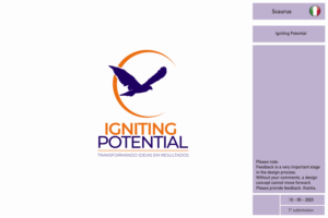 Igniting Potential  / Transformando Ideias em Resultados | Diseño de Logo por InkThink by Scaurus