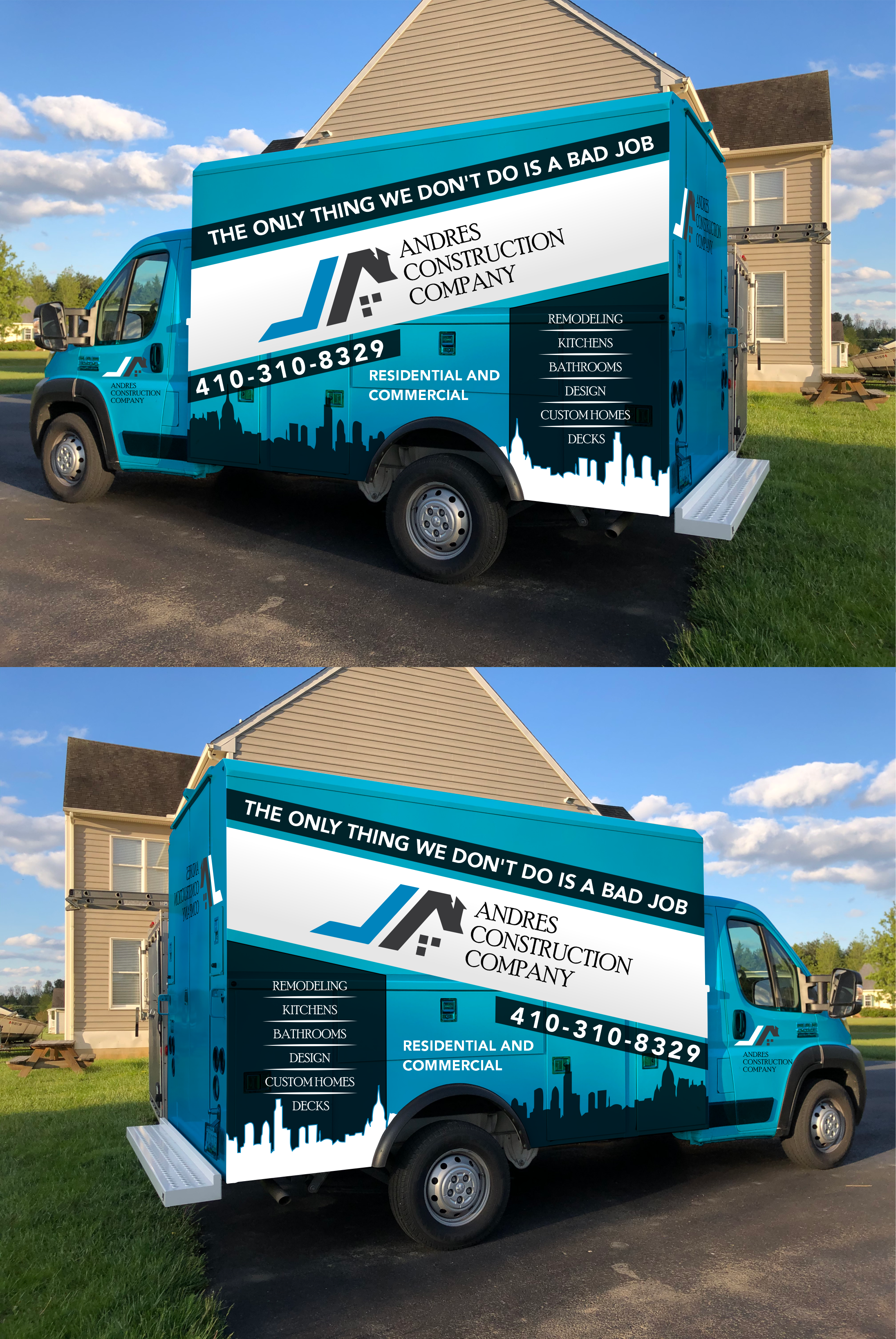 Car Wrap Design by sonu parmar for Andres Construction Company | Design #24456487