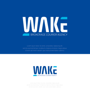 Diseño de Logo por sez_inn para WAKE Brokerage Courier/Agency Services & Warehousing | Diseño #24427335