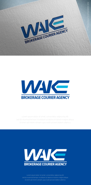 Logo Design by designbysy for WAKE Brokerage Courier/Agency Services & Warehousing | Design: #24427337
