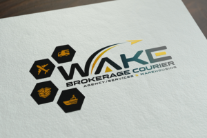 WAKE Brokerage Courier Agency/Services & Warehousing  | Logo Design by IdentsArt