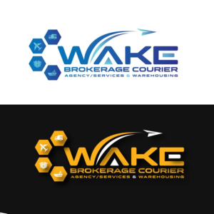 Logo Design by IdentsArt for WAKE Brokerage Courier/Agency Services & Warehousing | Design: #24464133