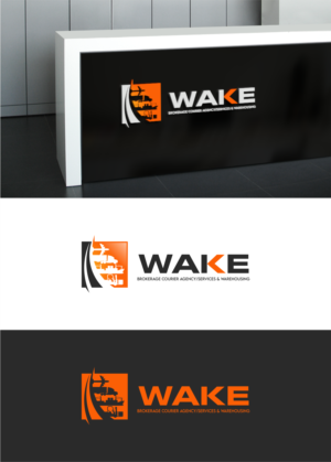 Logo Design by KOBES for WAKE Brokerage Courier/Agency Services & Warehousing | Design: #24427207