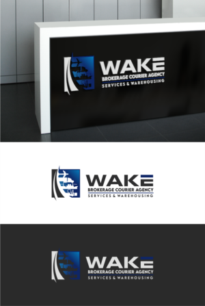 Logo Design by KOBES for WAKE Brokerage Courier/Agency Services & Warehousing | Design: #24433222