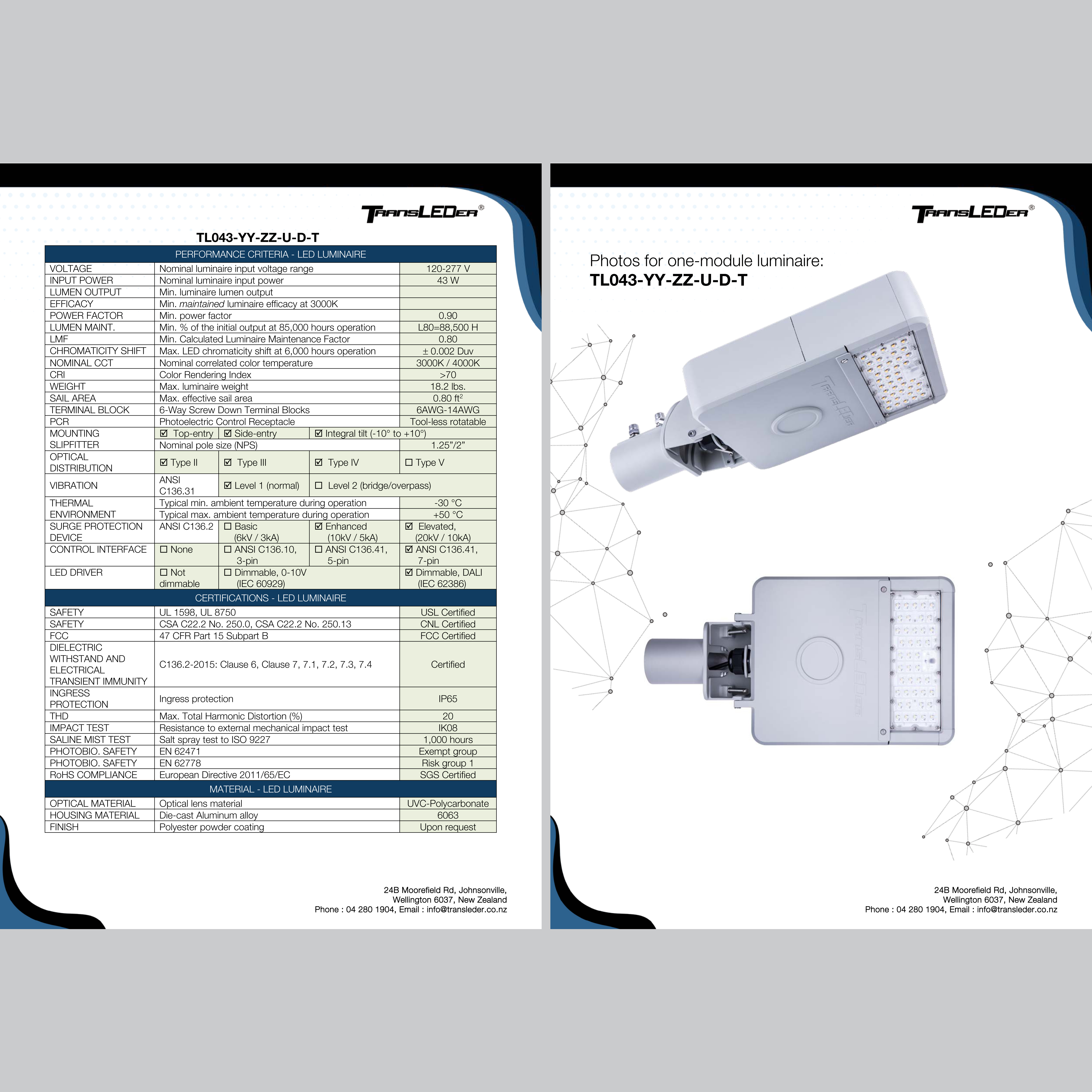 Flyer Design by Mediainfy for TransLEDer Lighting Pty. Ltd. | Design #24443694